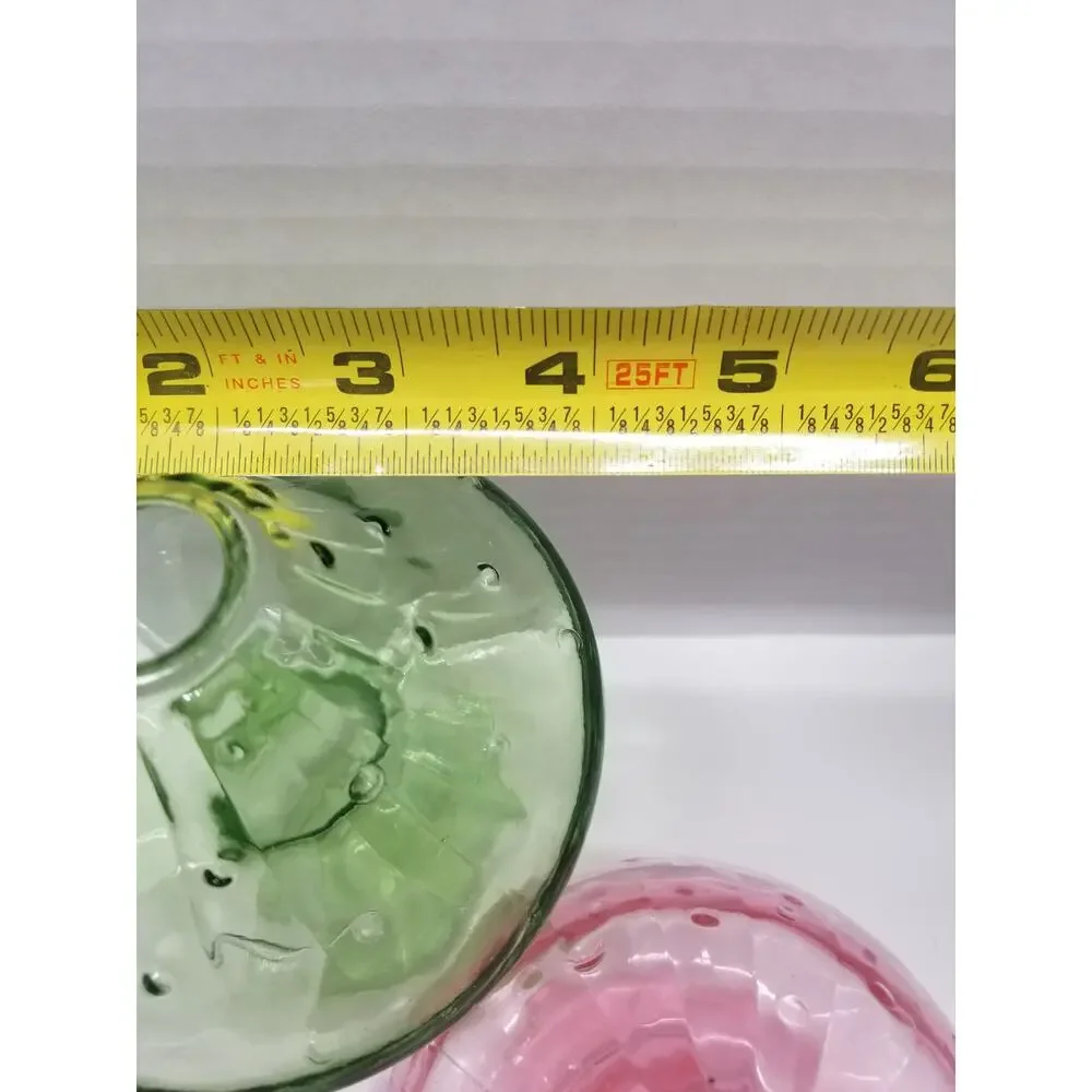Glass Mushroom Vase Set Target Bullseye Spring 2024 Pink Purple Green